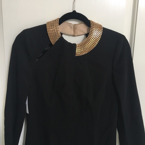 AKRIS Chain collar sheer skirt gown - Picture 3 of 5